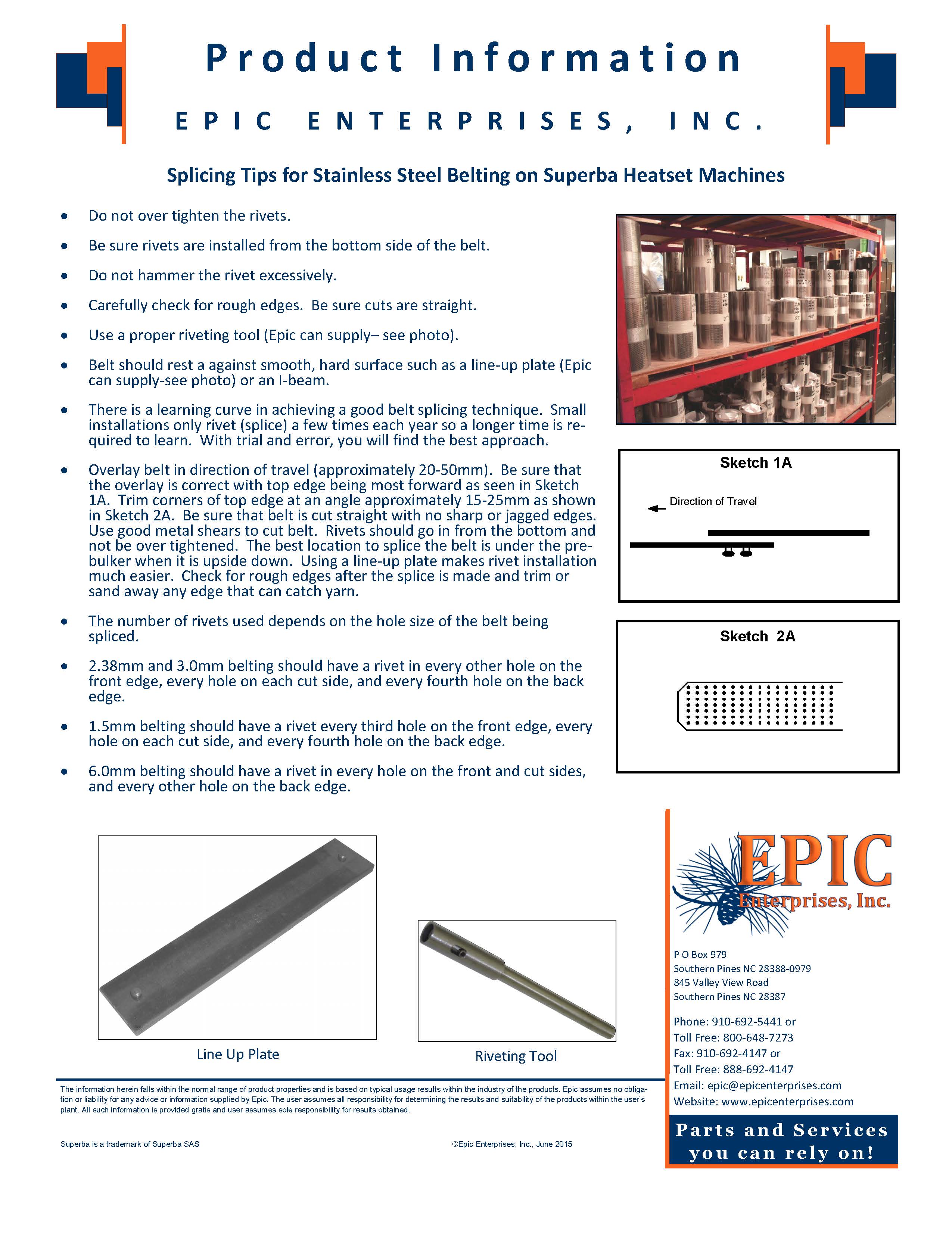 Splicing Stainless Belts